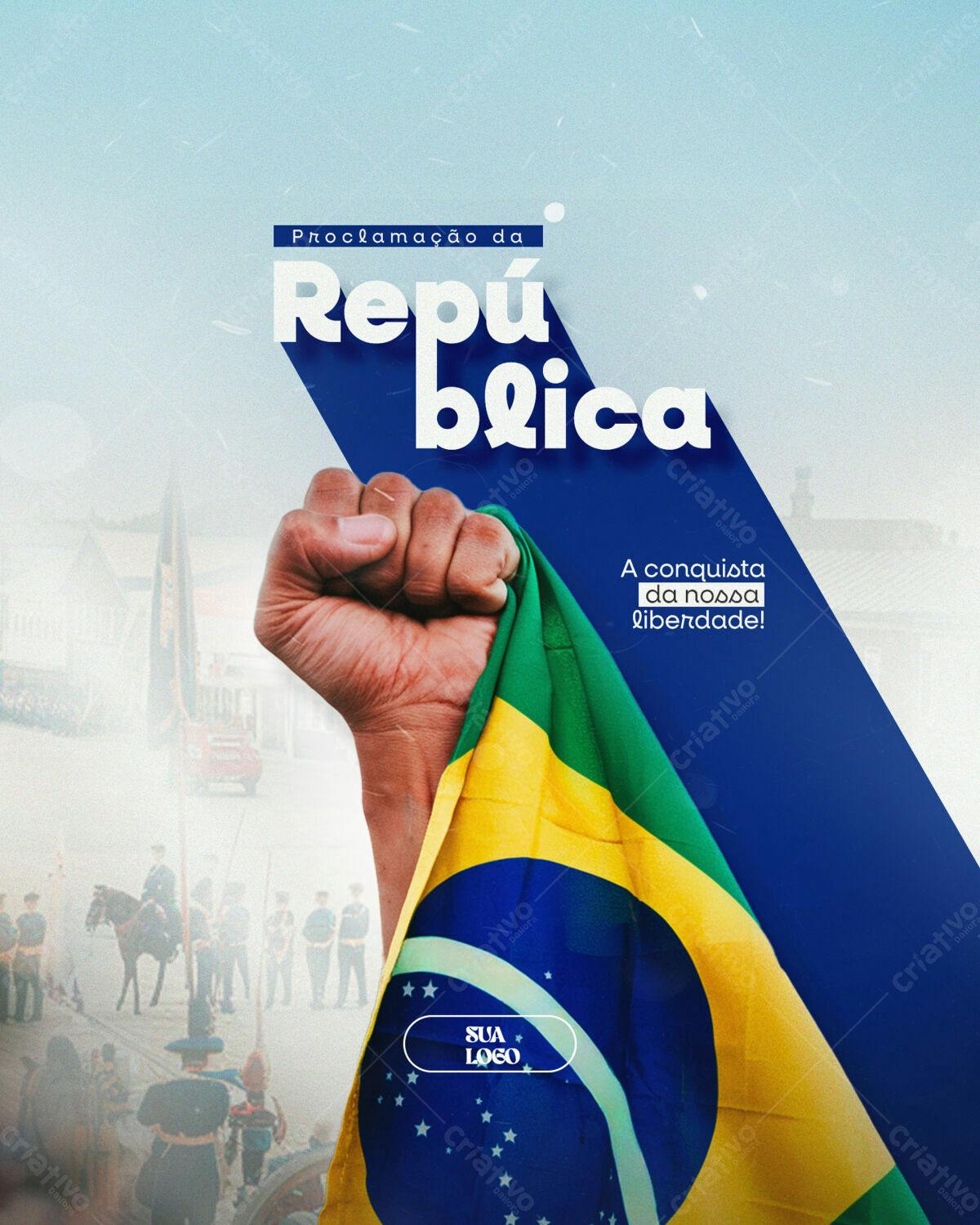 Flyer Proclamação da República PSD Editável