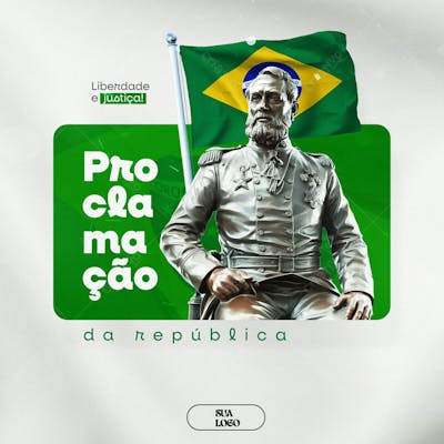 Proclamação Da Republica 15 De Novembro Social Media Psd Editável