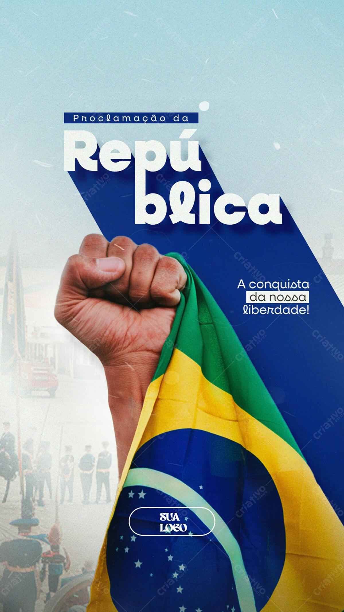 Flyer Proclamação da República PSD Editável
