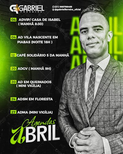 Flyer De Agenda Semanal Flyer Gospel