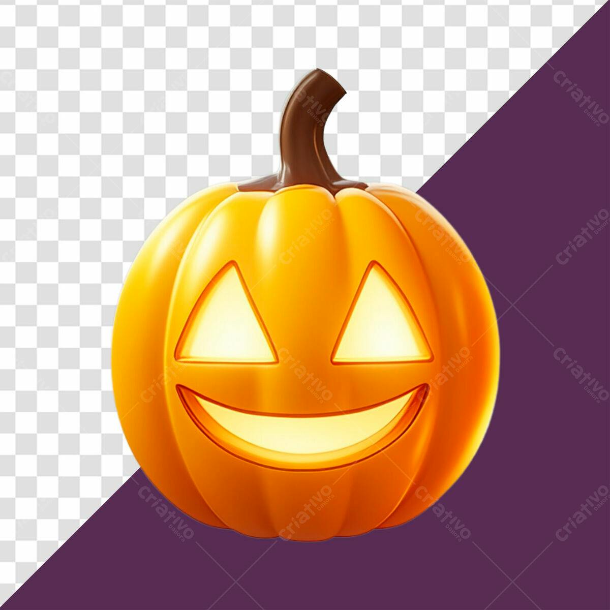 Imagem Abóbora Halloween PSD Editável