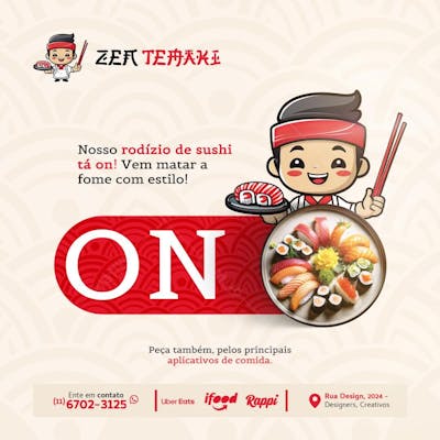 Coleção Social Media Comida Japonesa 