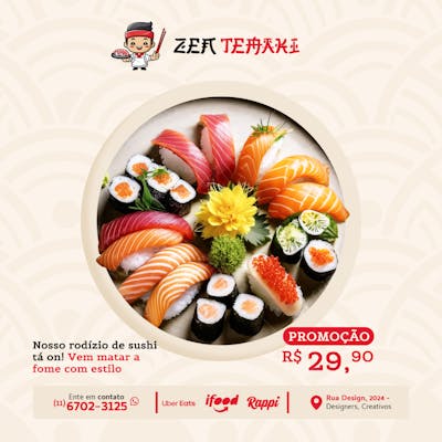 Coleção Social Media Comida Japonesa 