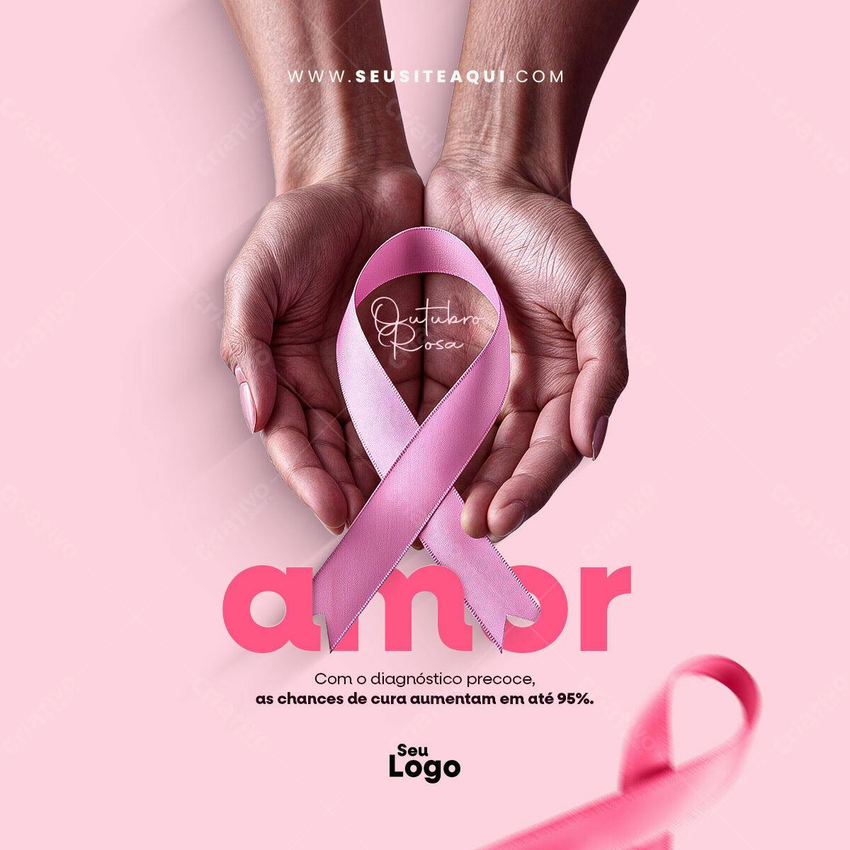 Postagem Outubro Rosa PSD Editável