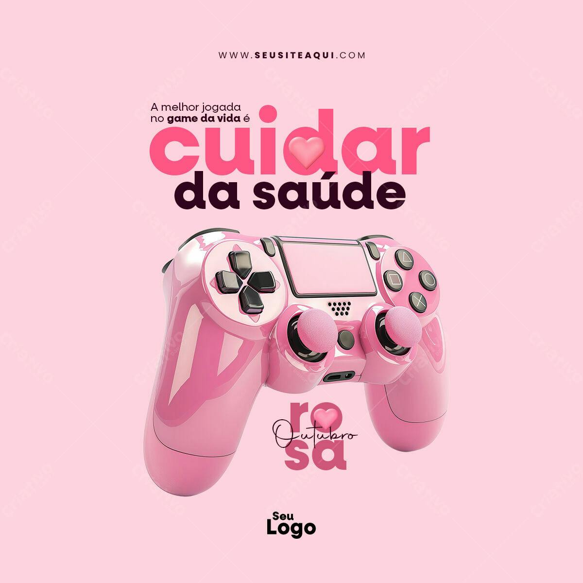 Postagem Outubro Rosa PSD Editável