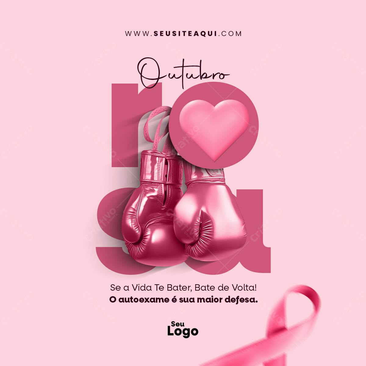 Postagem Outubro Rosa PSD Editável