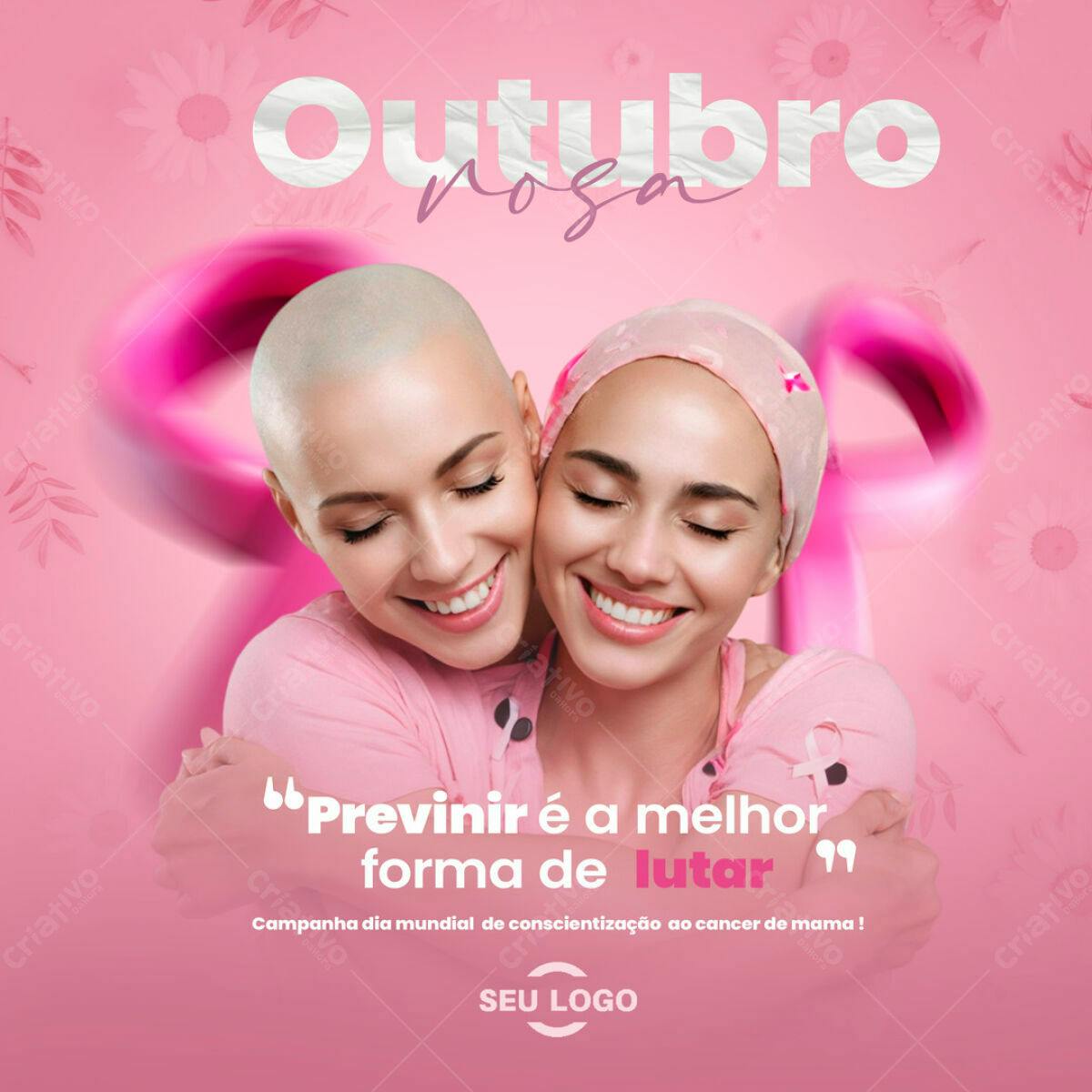 Post para Outubro Rosa PSD Editável