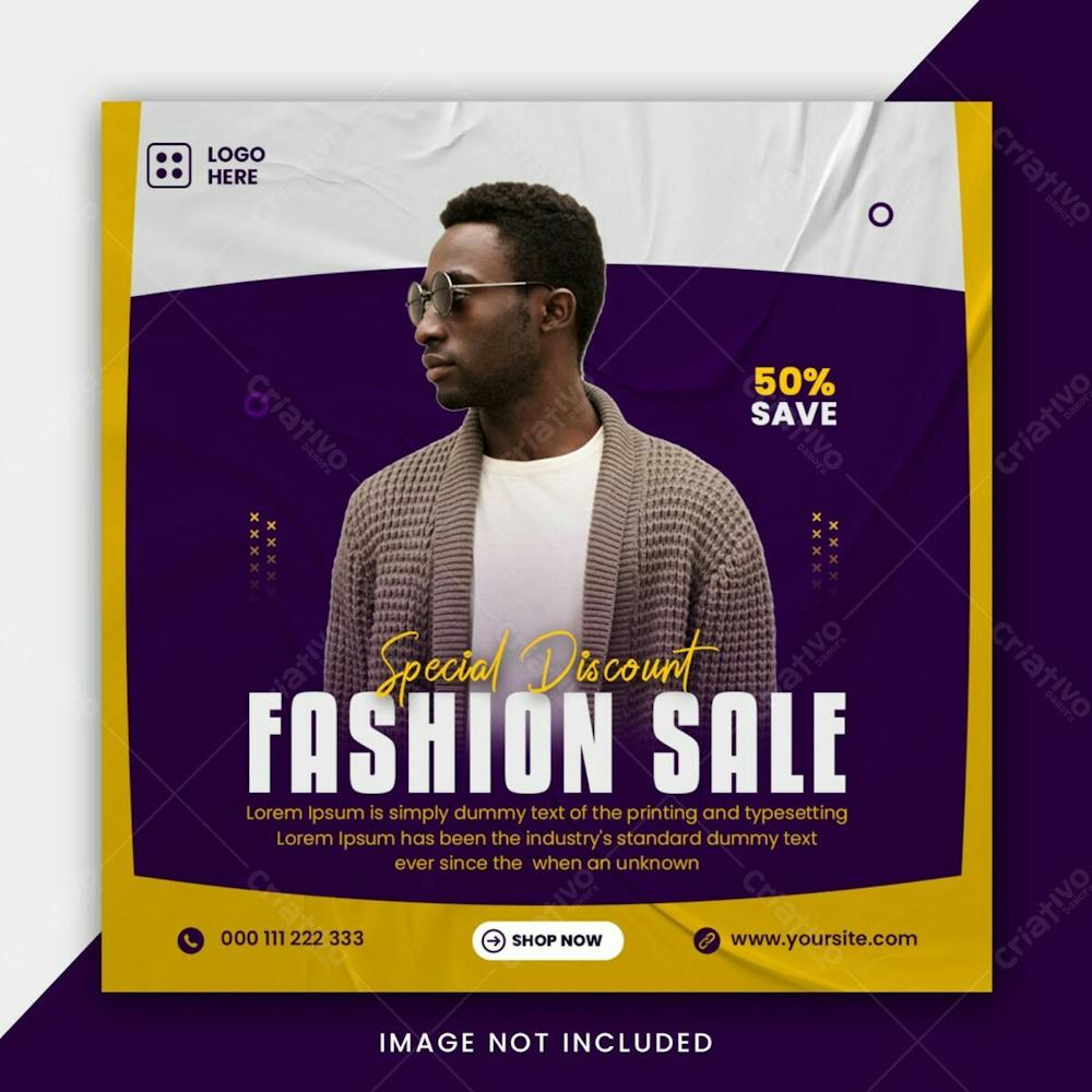Fashion Sale Social Media Post Banner Template 