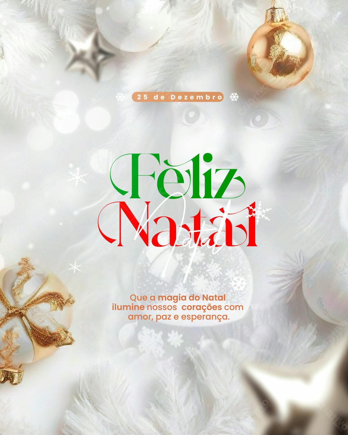 Flyer Feliz Natal PSD Editável