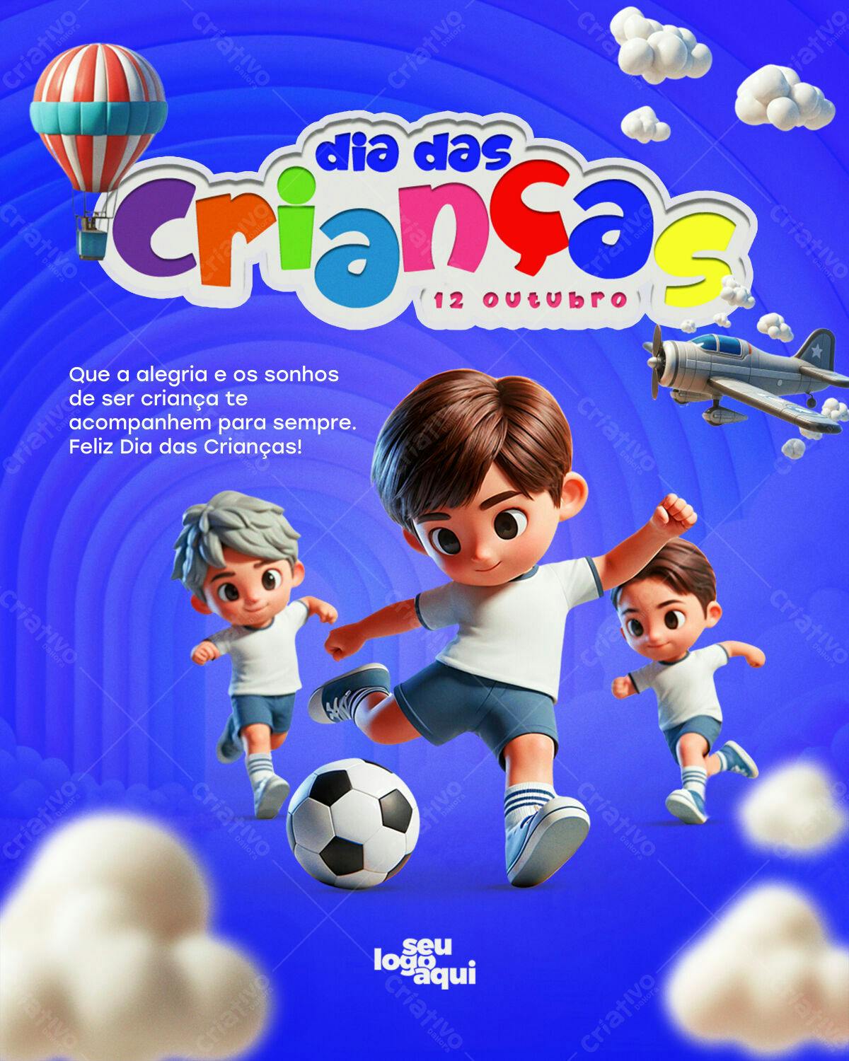 Flyer Dia das Crianças PSD Editável