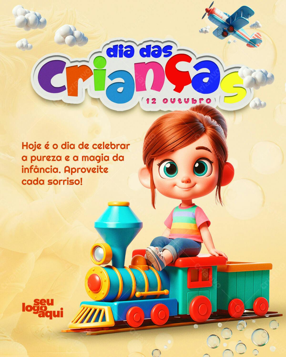 Flyer Dia das Crianças PSD Editável