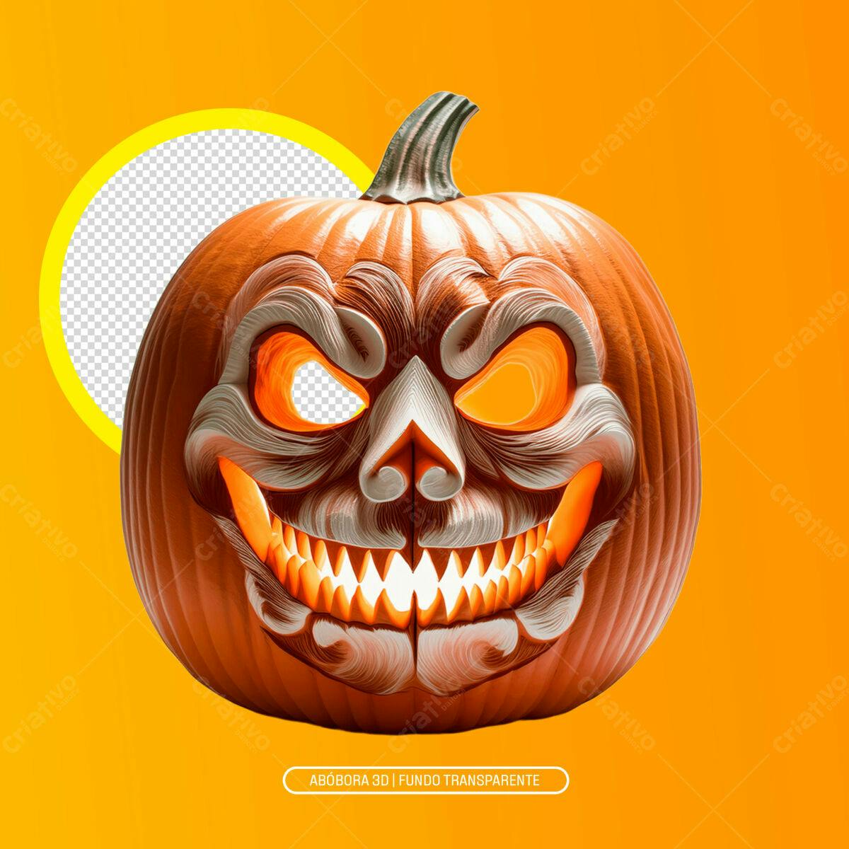Imagem Abóbora Halloween PSD Editável