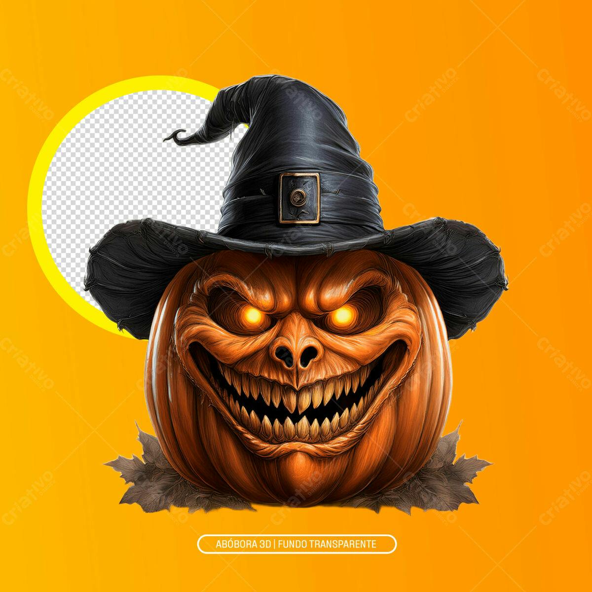 Imagem Halloween Abóbora PNG com fundo transparente