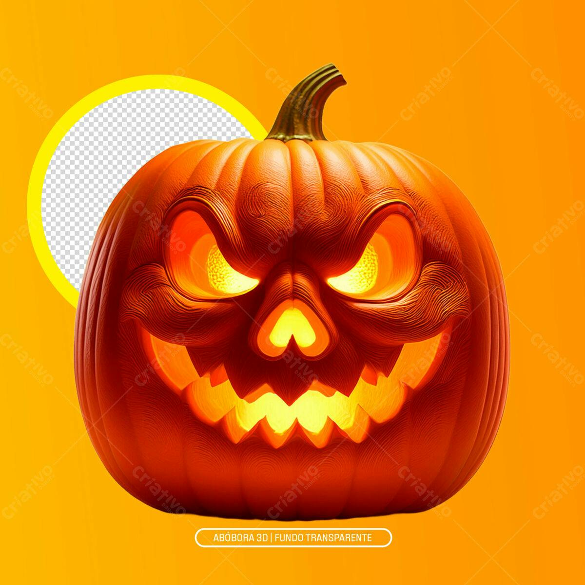 Icone Abóbora Halloween PNG com fundo transparente