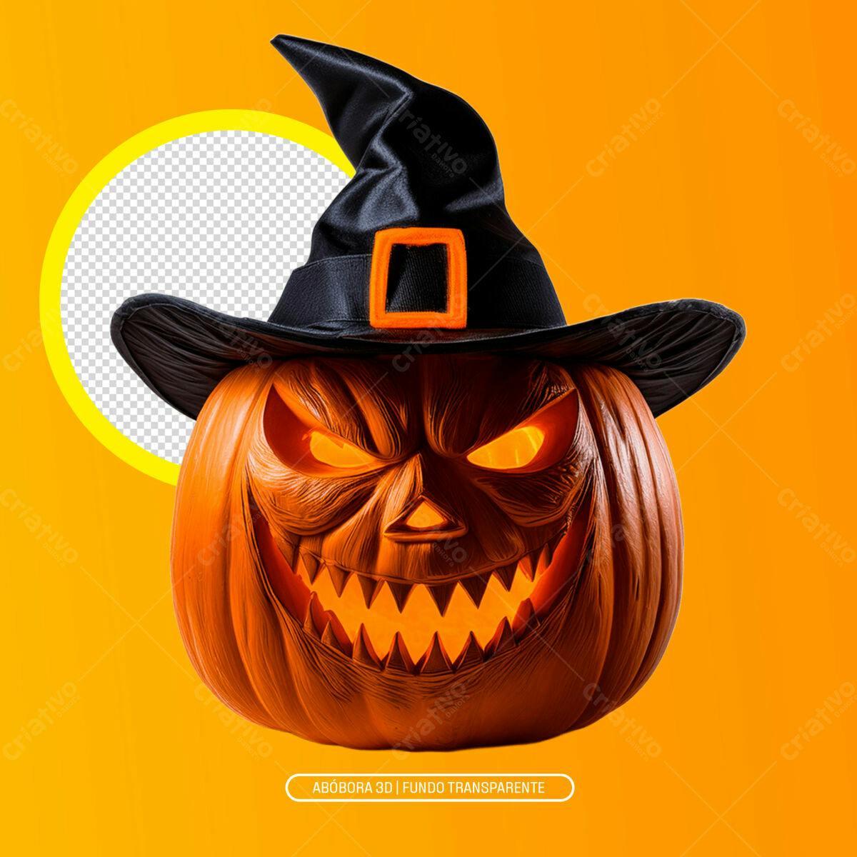 Icone Abóbora Halloween PNG com fundo transparente