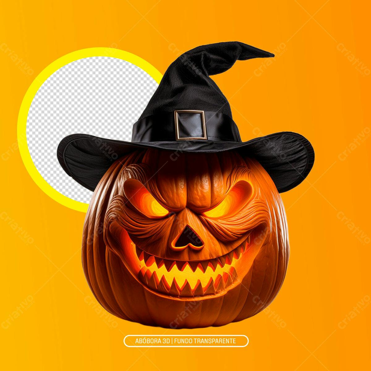 Icone Abóbora Halloween PNG com fundo transparente