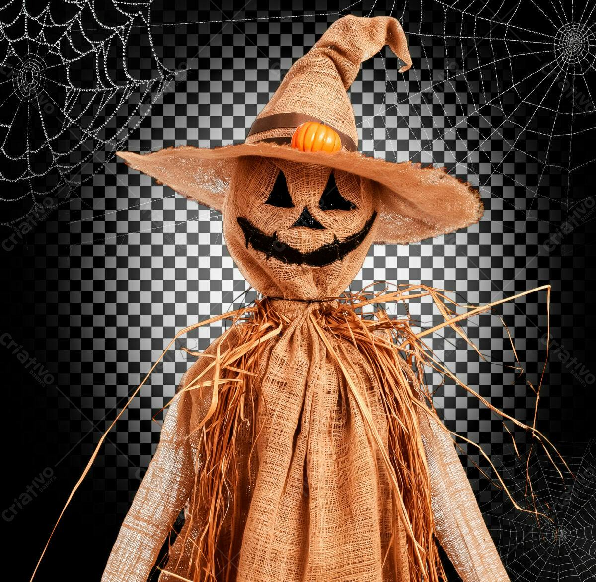 PSD Espantalho de Halloween PSD Editável