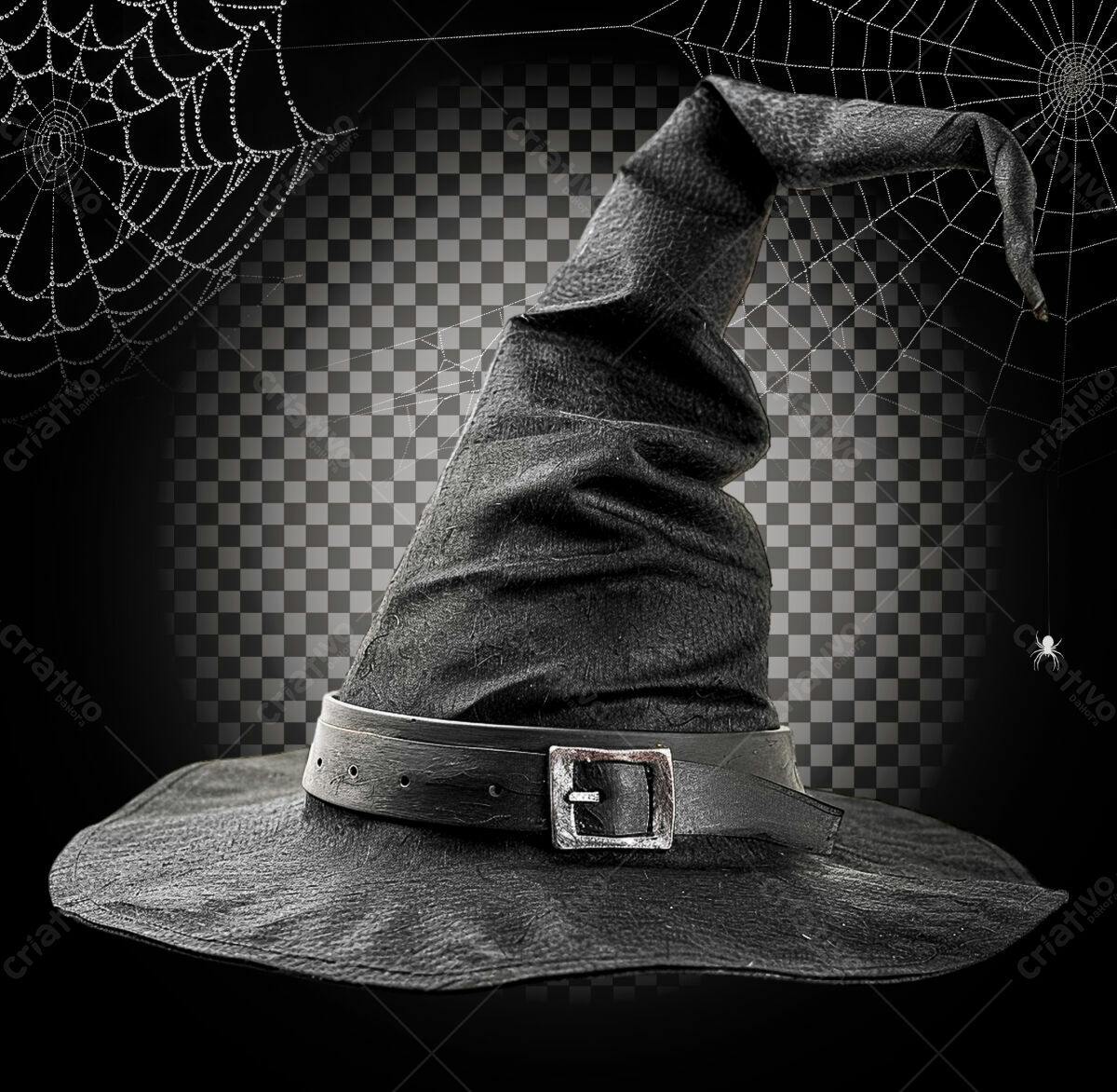 Chapéu de Bruxa para Halloween PSD Editável