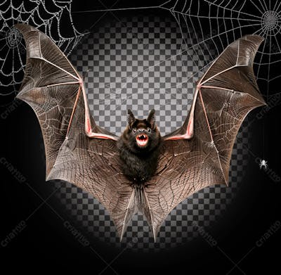 Morcego Voando Para Halloween Isolado Sobre Um Fundo Transparente