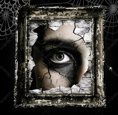 Quadro Ou Frame Para Halloween Isolado Sobre Um Fundo Transparente