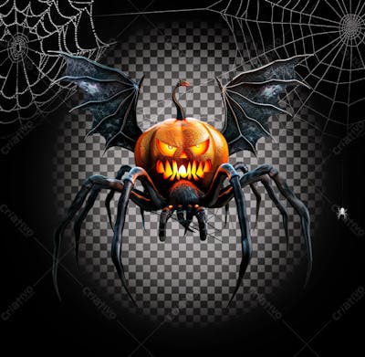Aranha Para Halloween Isolado Sobre Um Fundo Transparente
