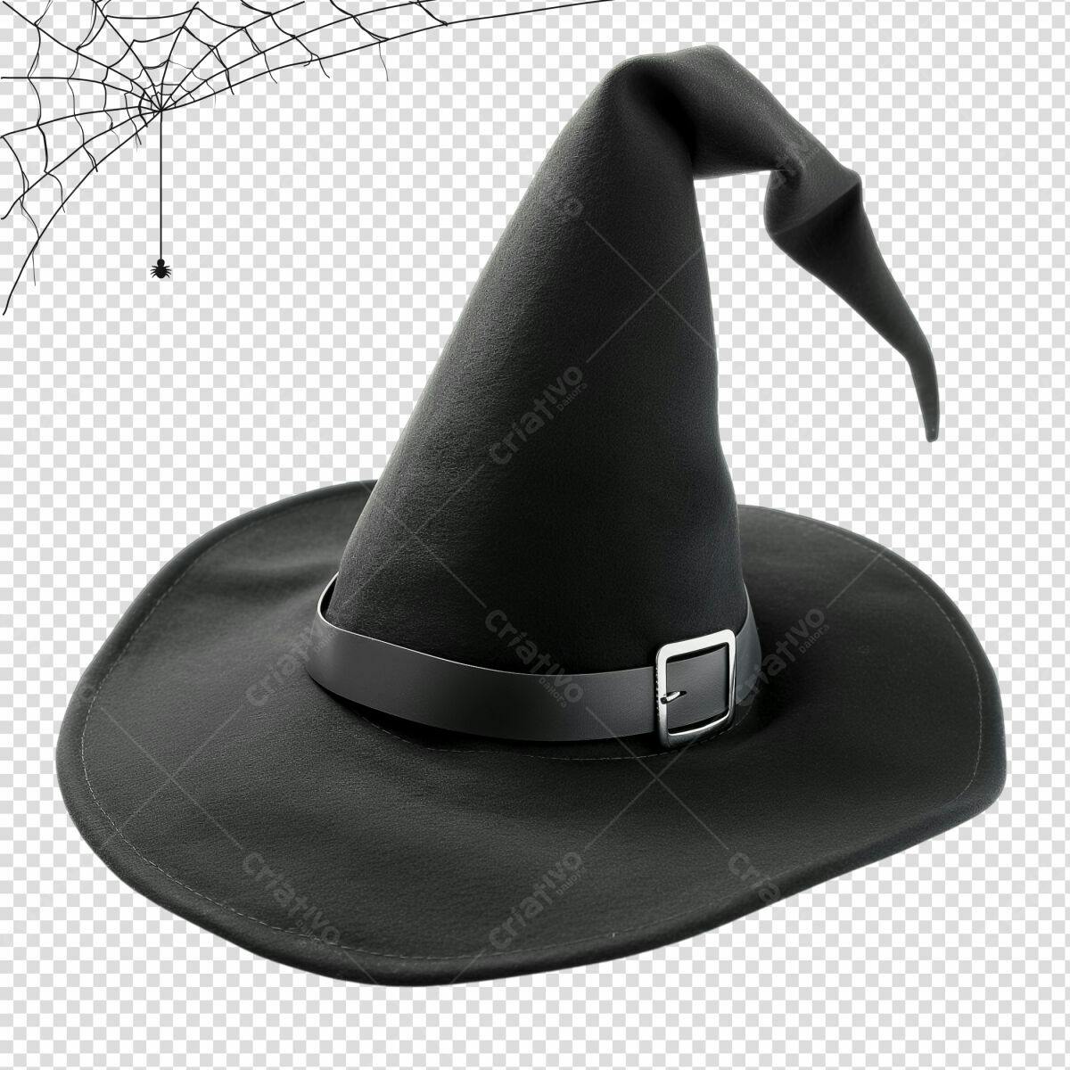 Chapéu de Bruxa para Halloween PSD Editável