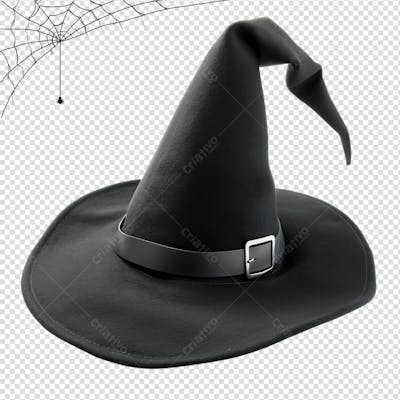 Chapéu De Bruxa Em Alta Qualidade Para Halloween Isolado Em Um Fundo Transparente