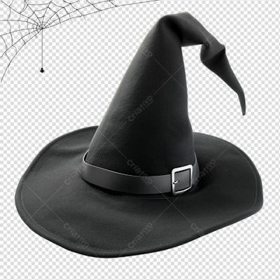Chapéu de Bruxa para Halloween PSD Editável