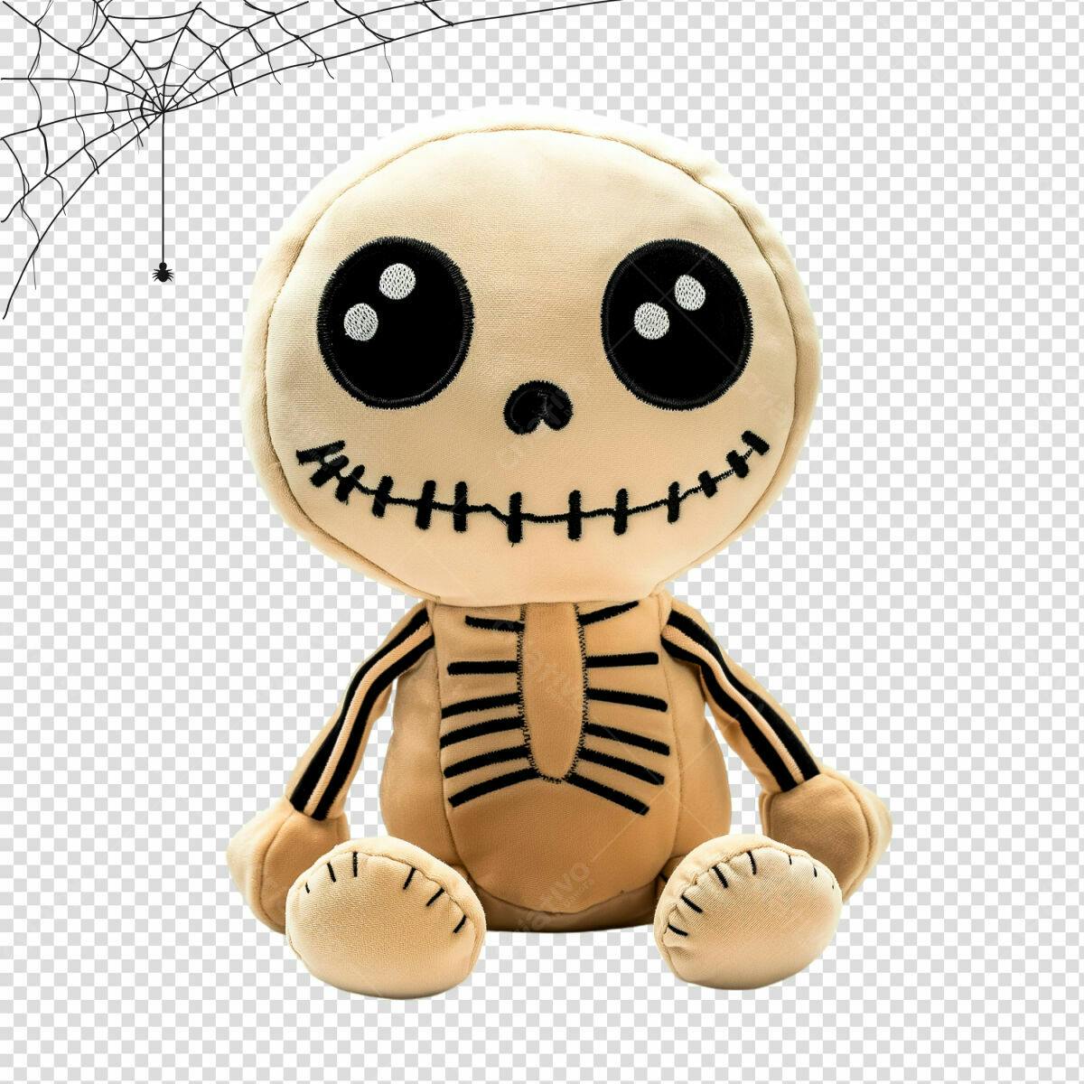 Boneco Esqueleto Halloween PSD Editável