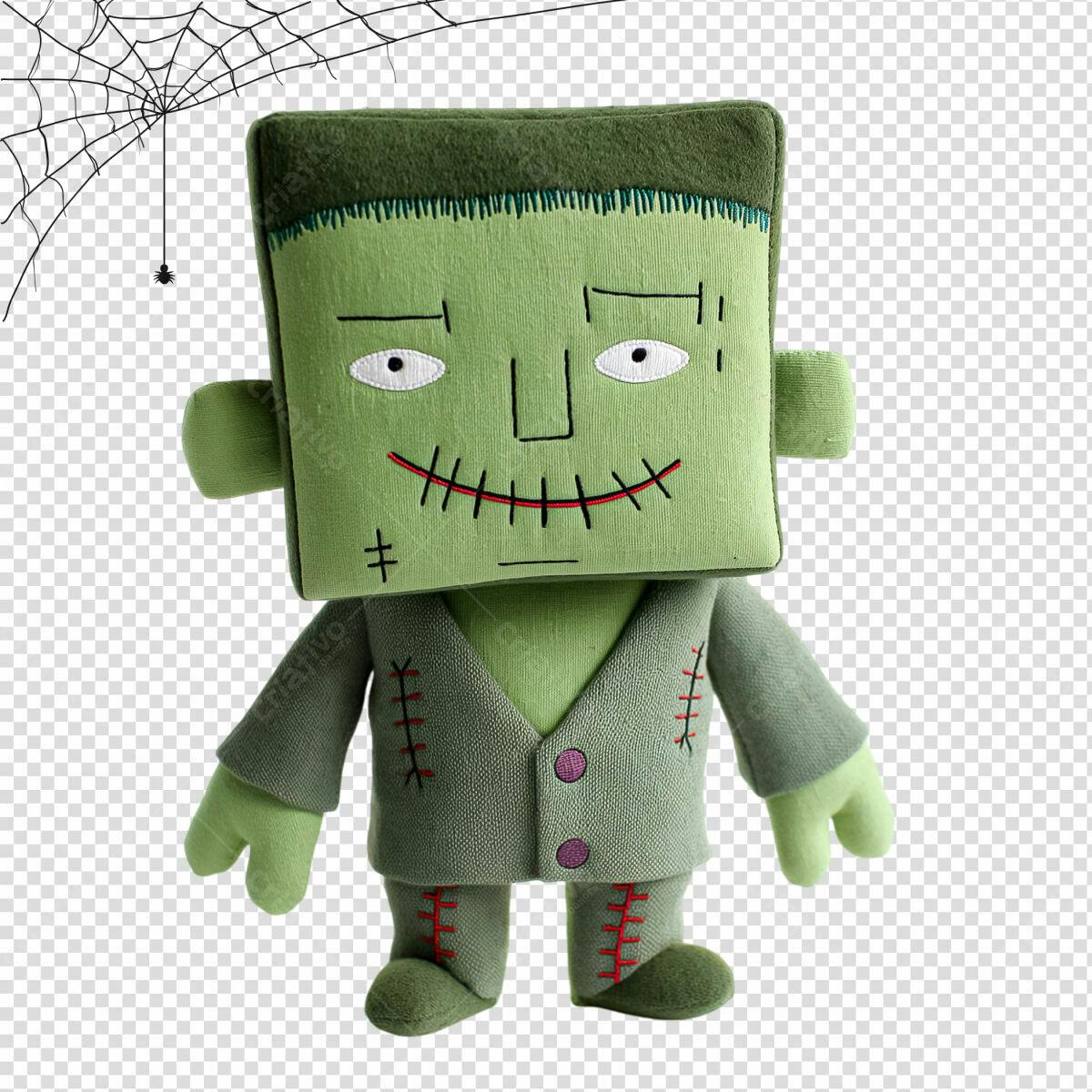 Ilustração Monstro Frankenstein para Dia das Bruxas PSD Editável