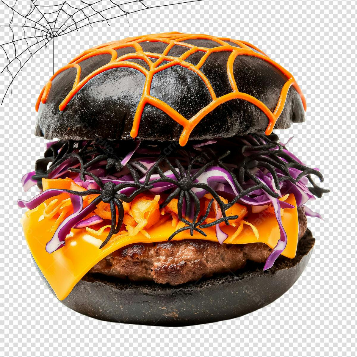 Hambúrguer de Halloween PSD Editável