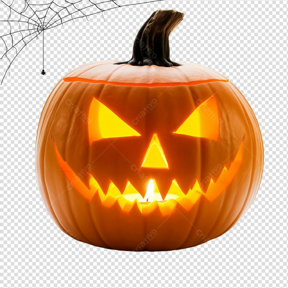 Lanterna De Halloween Abóbora Para Halloween Isolado Em Um Fundo Transparente