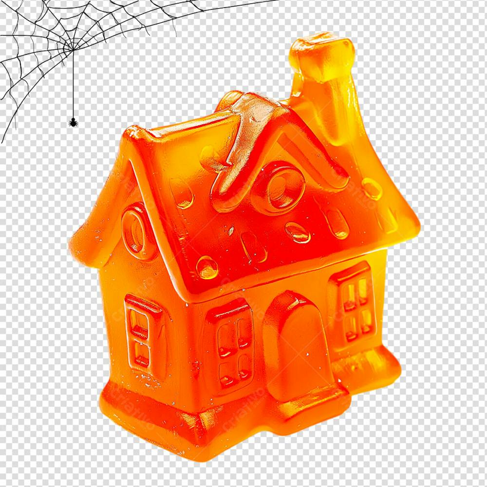 Casa Assombrada De Goma Para Halloween Isolado Em Um Fundo Transparente