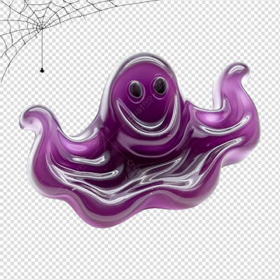 Fantasma De Goma Para Halloween Isolado Em Um Fundo Transparente