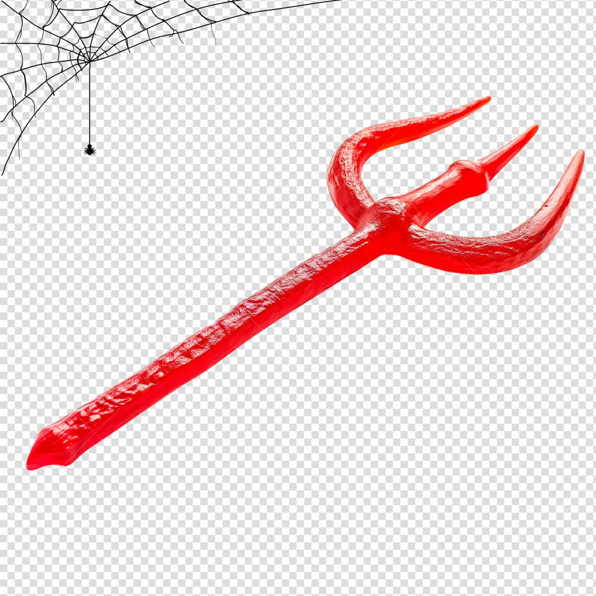 Imagem de Trident Vermelho para Halloween PSD Editável