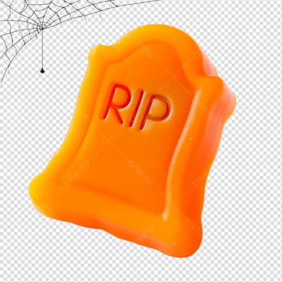 Tumulo De Goma Para Halloween Isolado Em Um Fundo Transparente