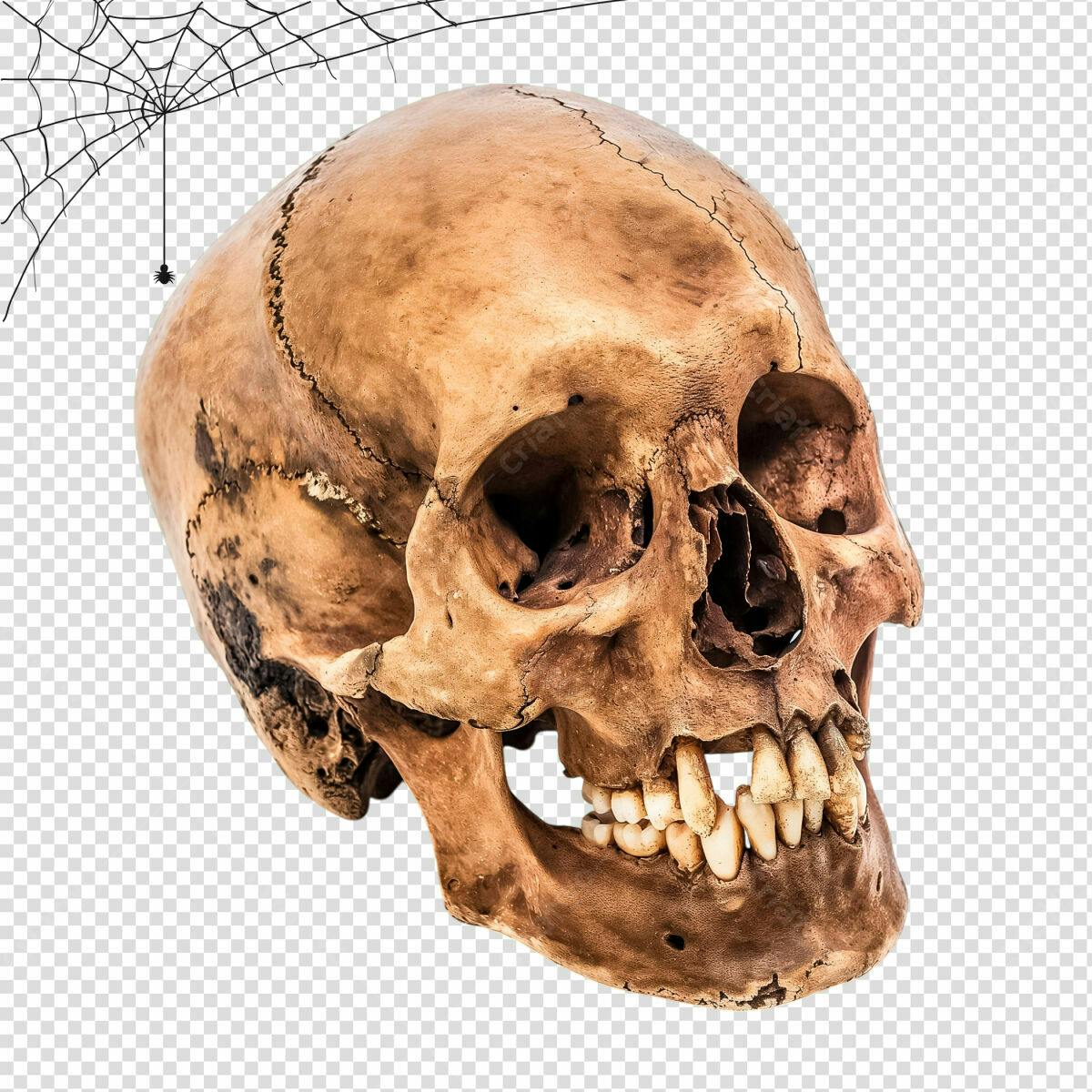 Imagem Caveira para Dia das Bruxas PSD Editável
