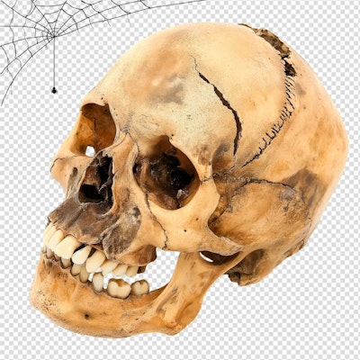 Imagem de Caveira para Dia das Bruxas PSD Editável