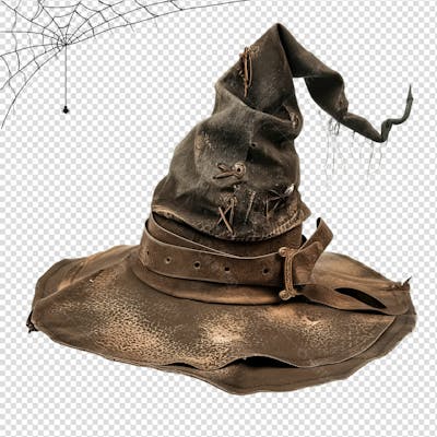 Chapéu De Bruxa Para Halloween Isolado Em Um Fundo Transparente