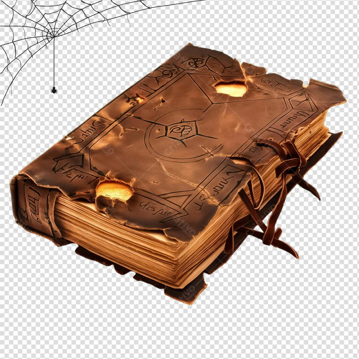 Livro Antigo para Halloween PSD Editável