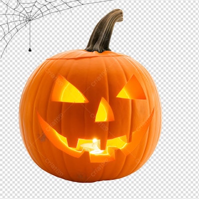 Imagem Abóbora de Halloween PSD Editável