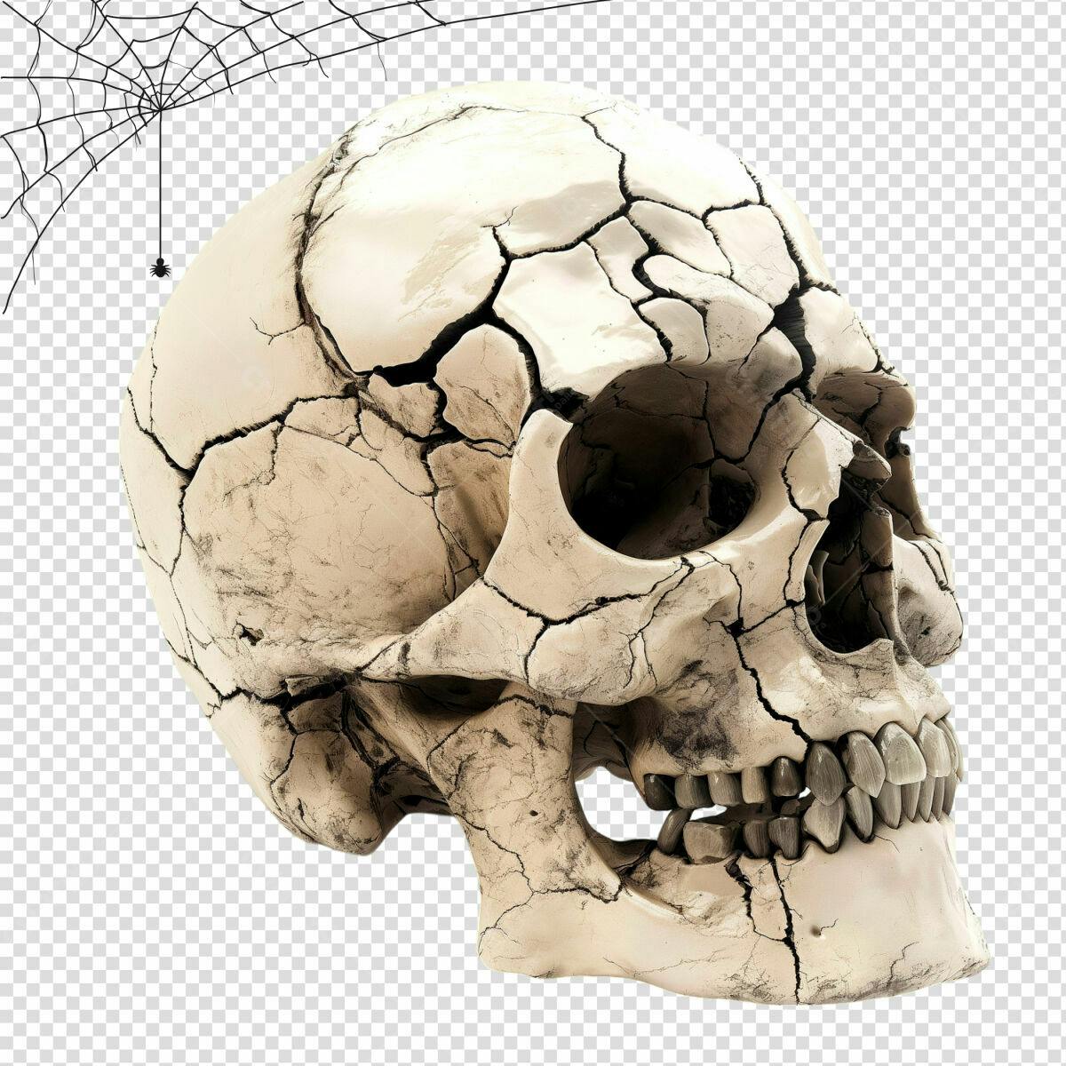 Imagem Caveira para Dia das Bruxas PSD Editável