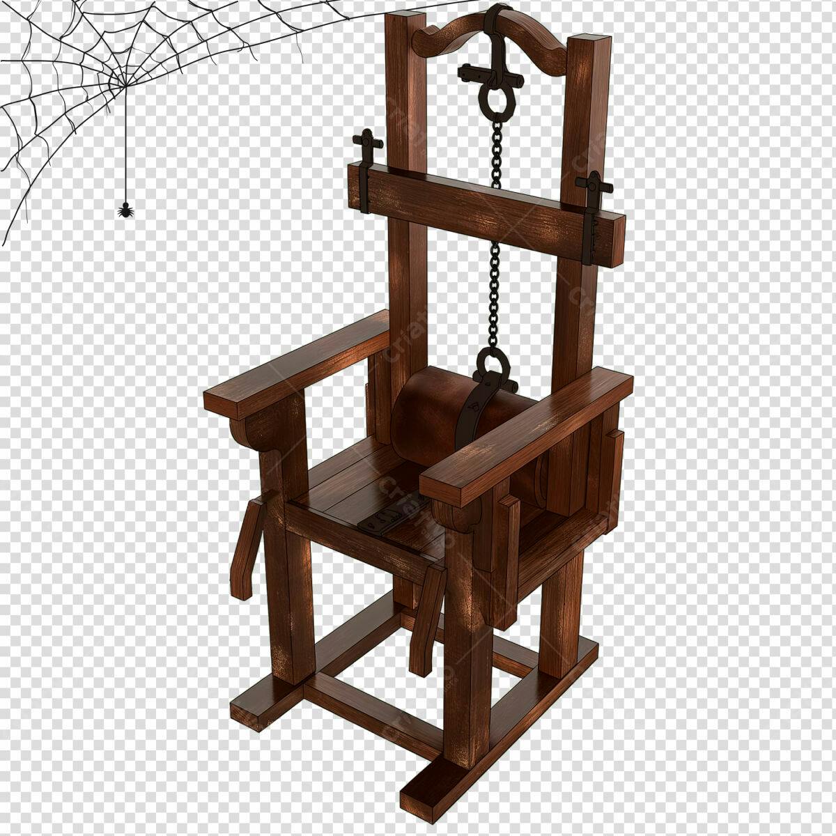 Modelo Cadeira Elétrica PSD para Design de Terror