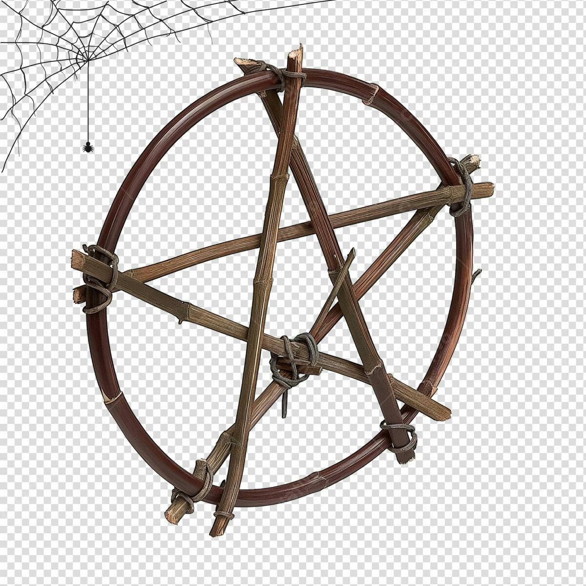 Arte em Madeira para Decoração de Halloween PSD Editável