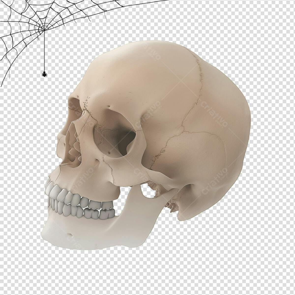Imagem Caveira Halloween PSD Editável