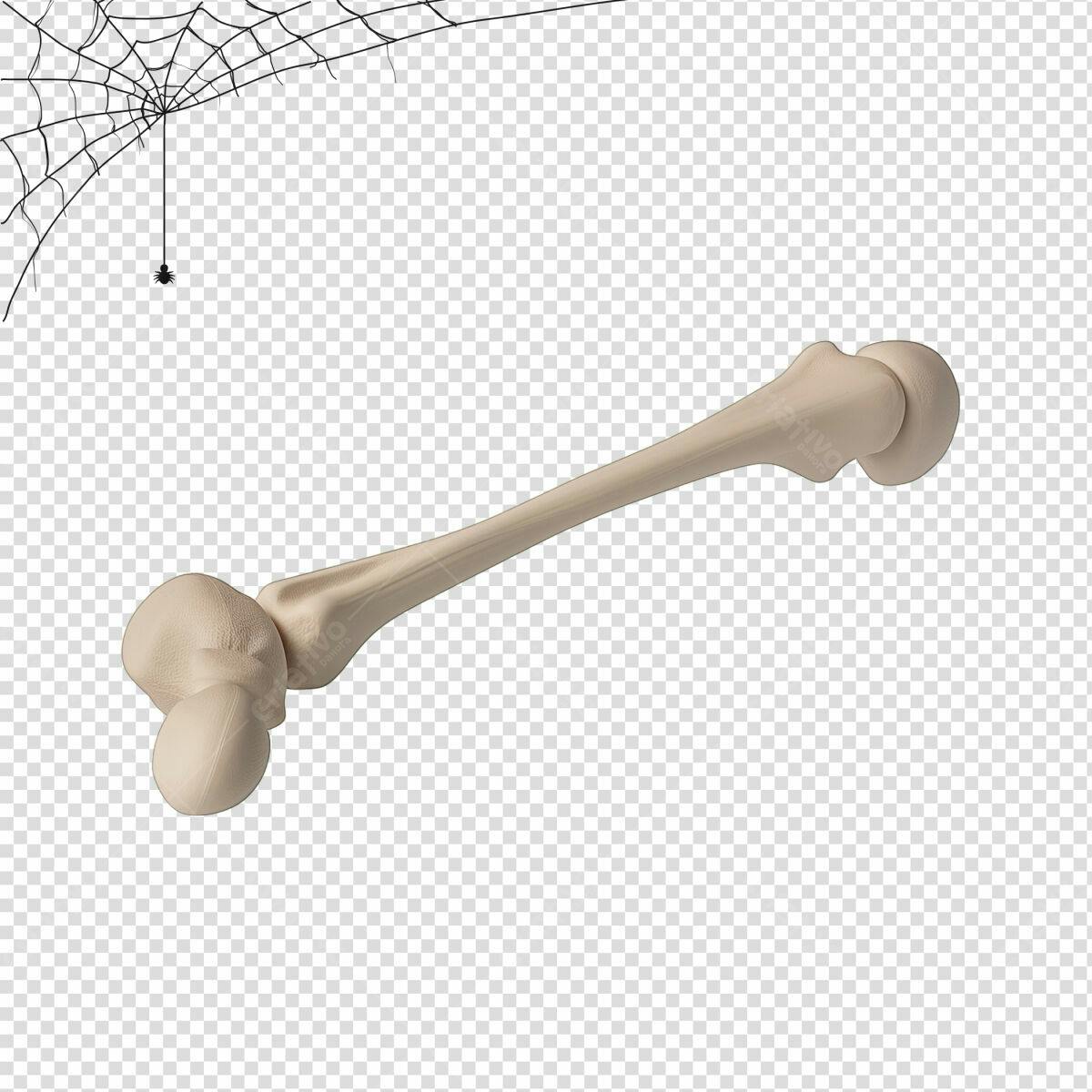 Elemento de Osso para Design de Halloween PSD Editável