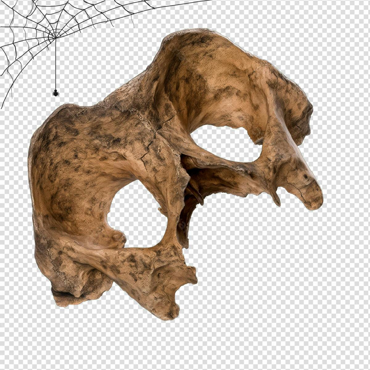 Máscara de Ossos para Festa de Halloween PSD Editável
