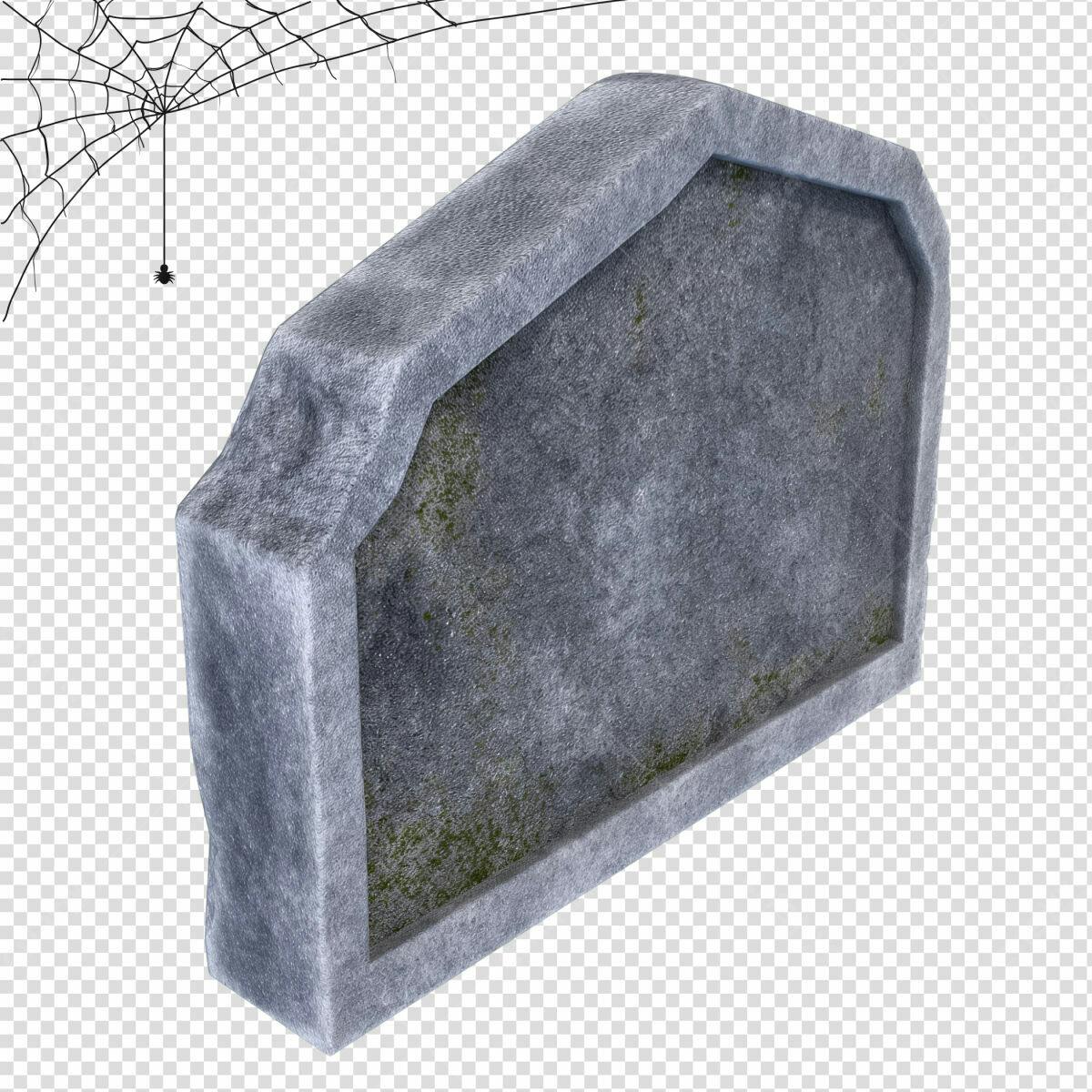 Placa de Cemitério para Halloween PSD Editável