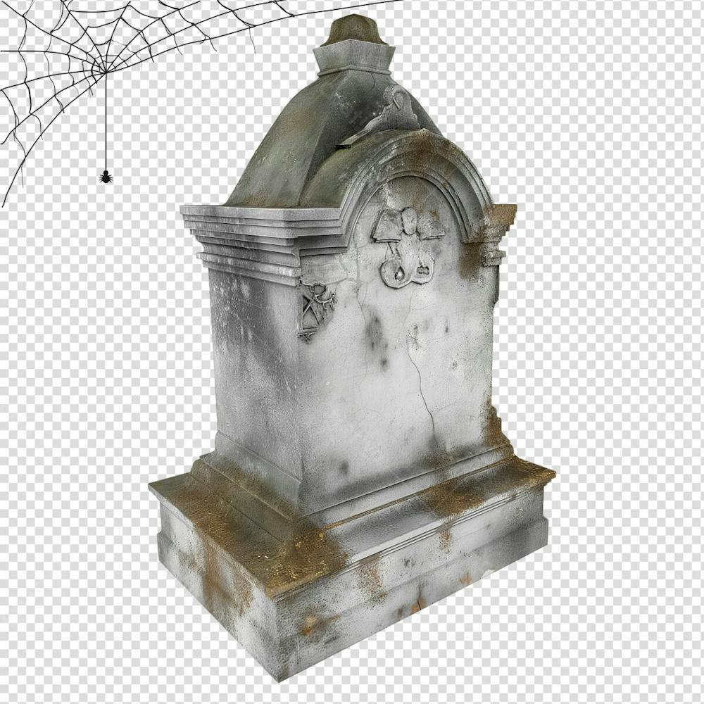 Túmulo De Cemitério Para Halloween Isolado Em Um Fundo Transparente