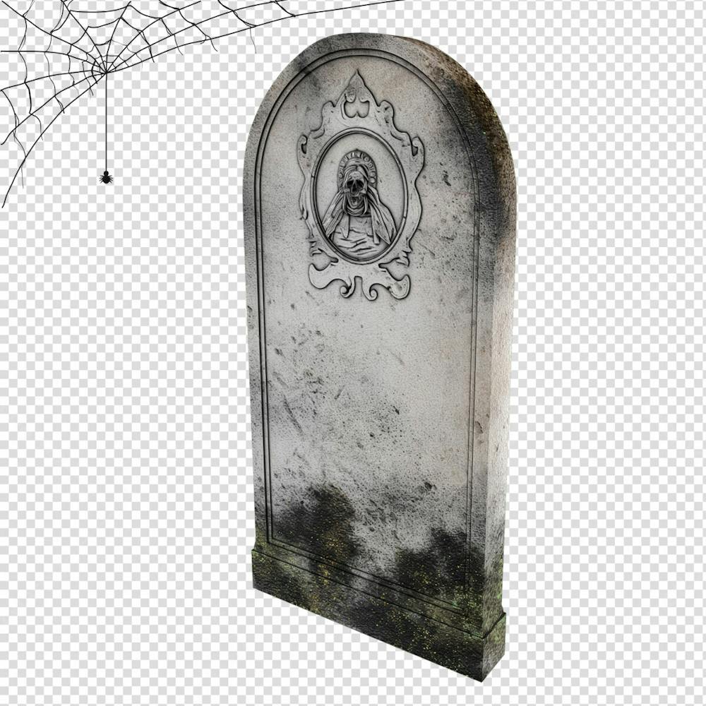 Túmulo De Cemitério Para Halloween Isolado Em Um Fundo Transparente